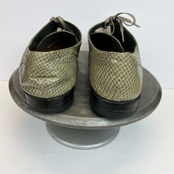 Stacy Adams Size 14D Men's Shoe Madison‎ Anaconda Print Leather Grey - Picture 5 of 11